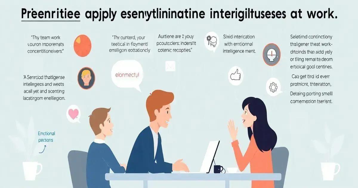 Estratégias práticas para aplicar a inteligência emocional