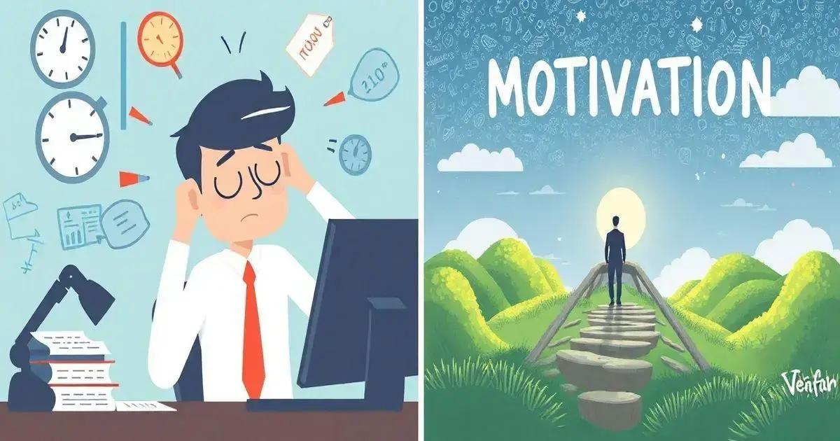 Impacto da pressão no trabalho na motivação