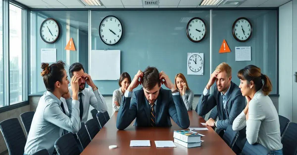 Impactos das reuniões estressantes na produtividade
