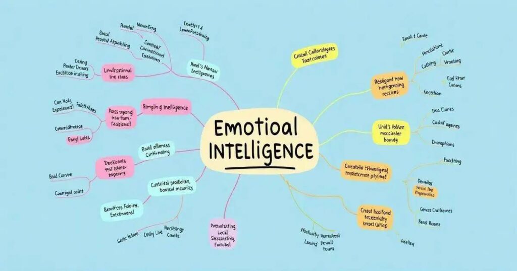 Mapa Mental sobre Inteligência Emocional no Trabalho: Transforme sua Equipe