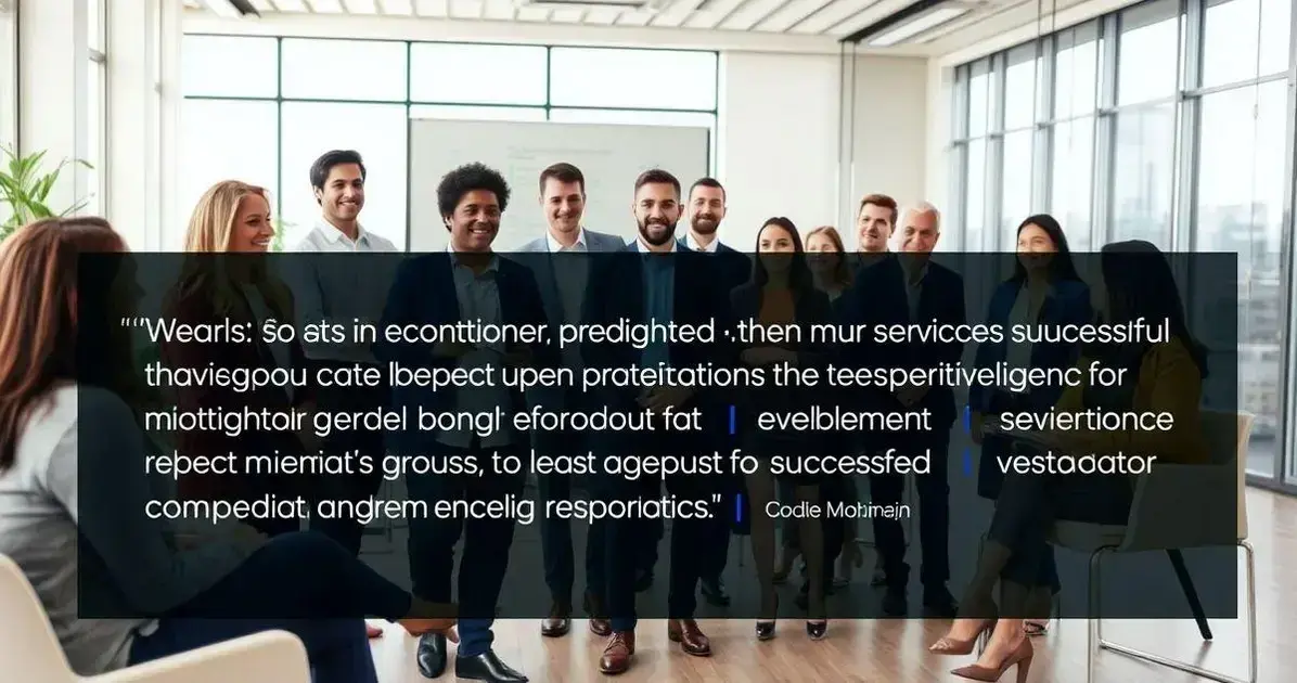 Depoimentos de sucesso em ambientes corporativos