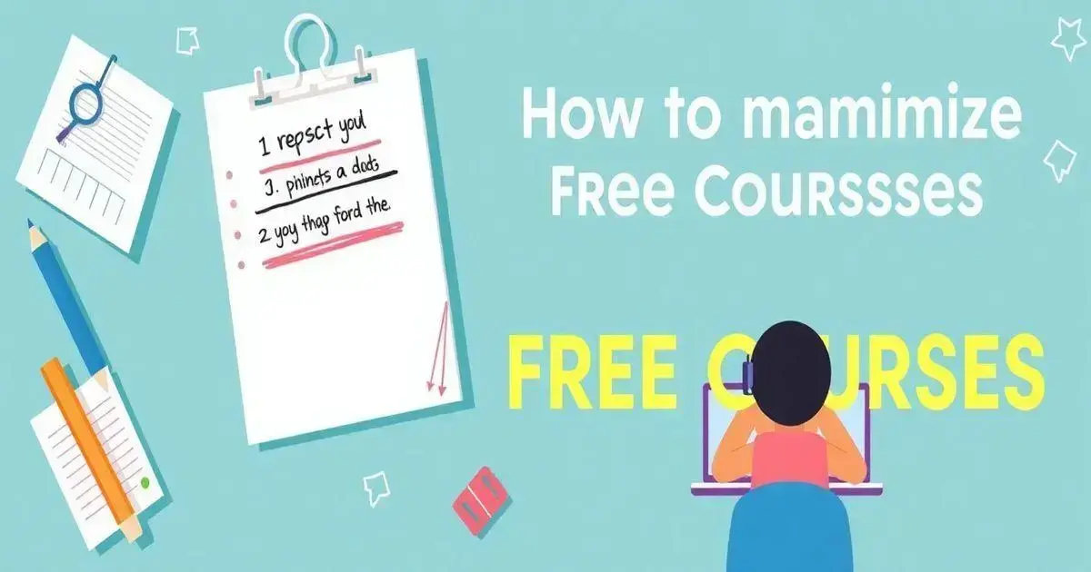Dicas para aproveitar ao máximo cursos gratuitos