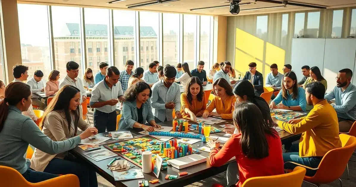 Jogos interativos para desenvolver a equipe